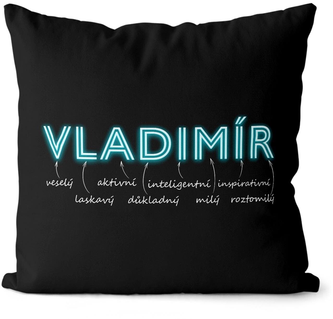 Impar vankúš neónový muž. meno Vladimír