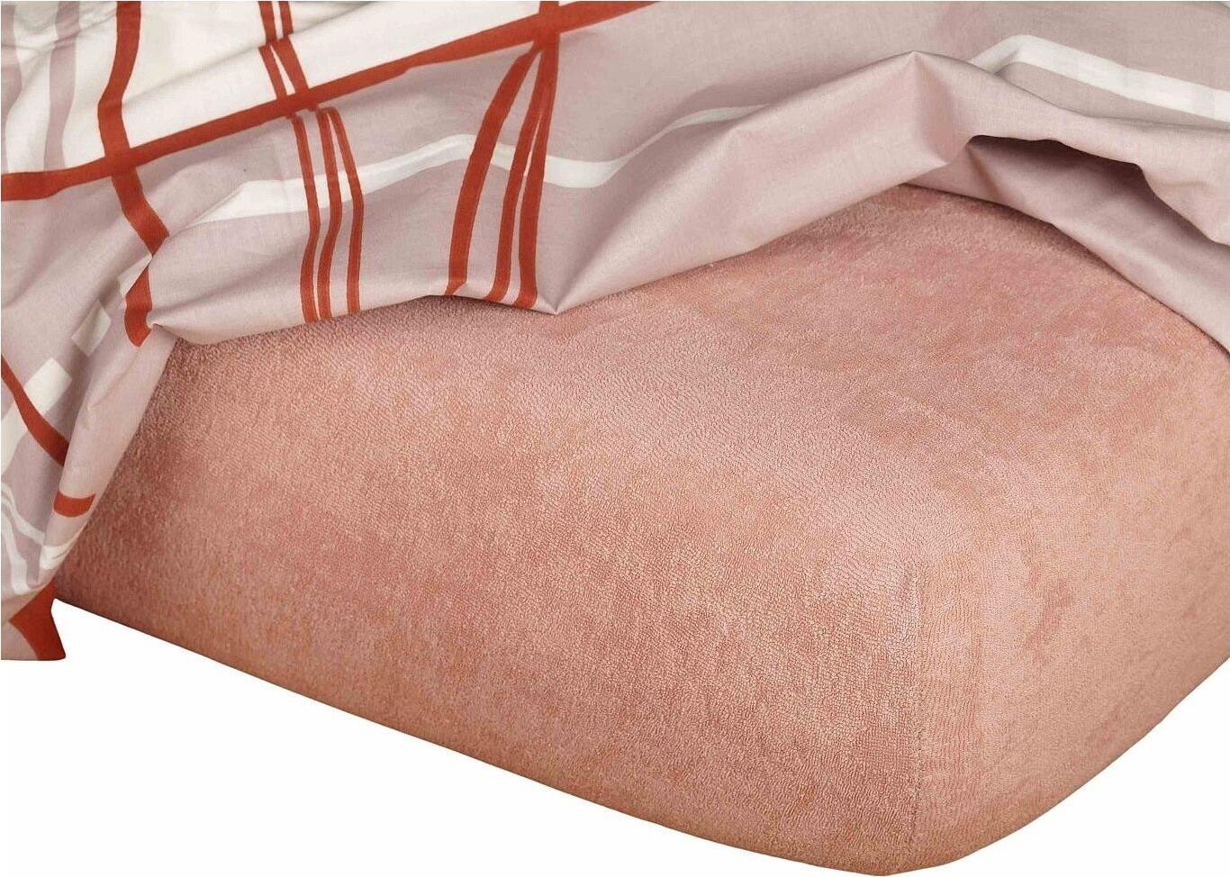 Dadka Froté prestieradlo béžové 60 × 120 × 10 cm