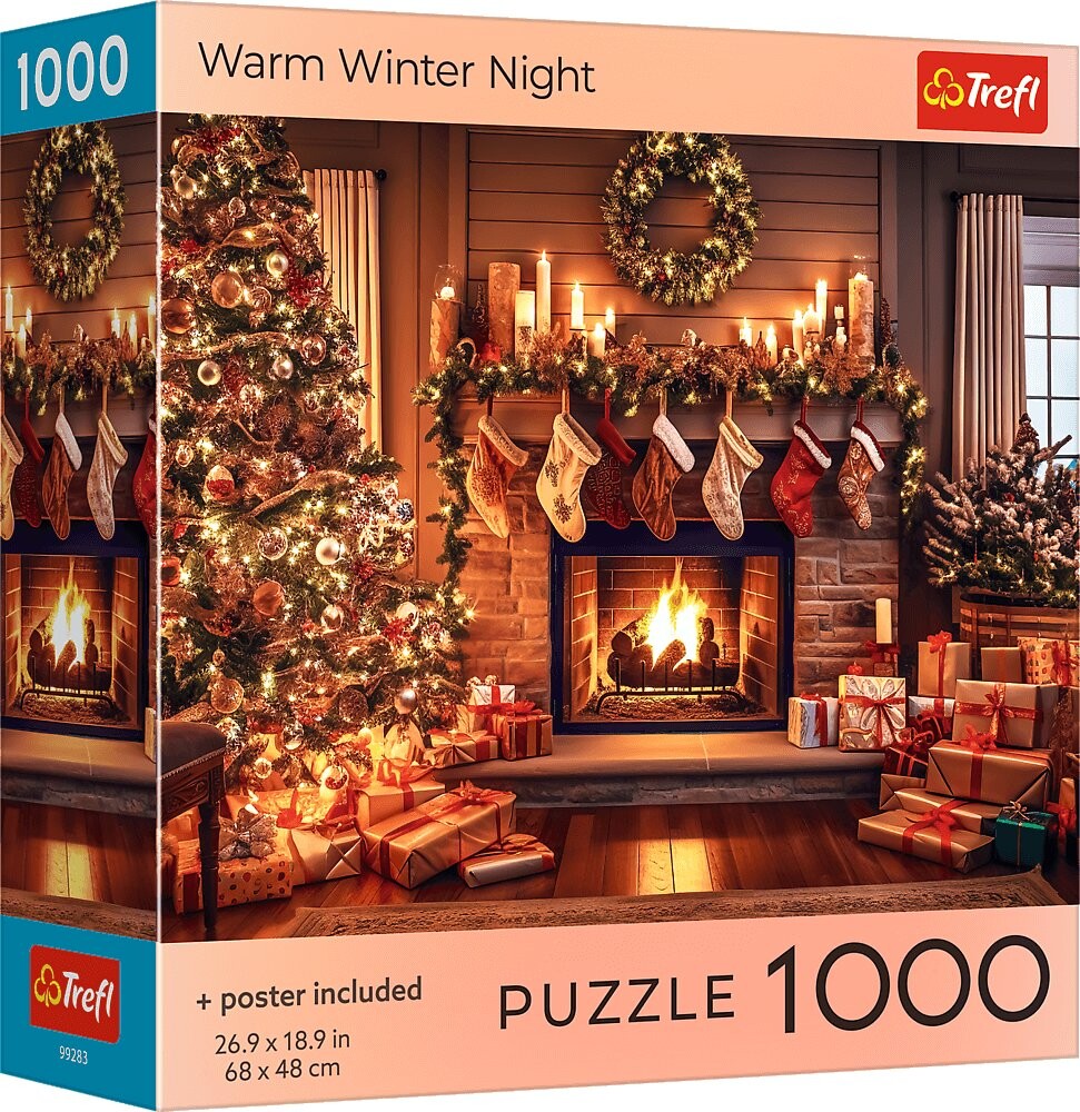 TREFL Puzzle Hrejivá zimná noc 1000 dielikov