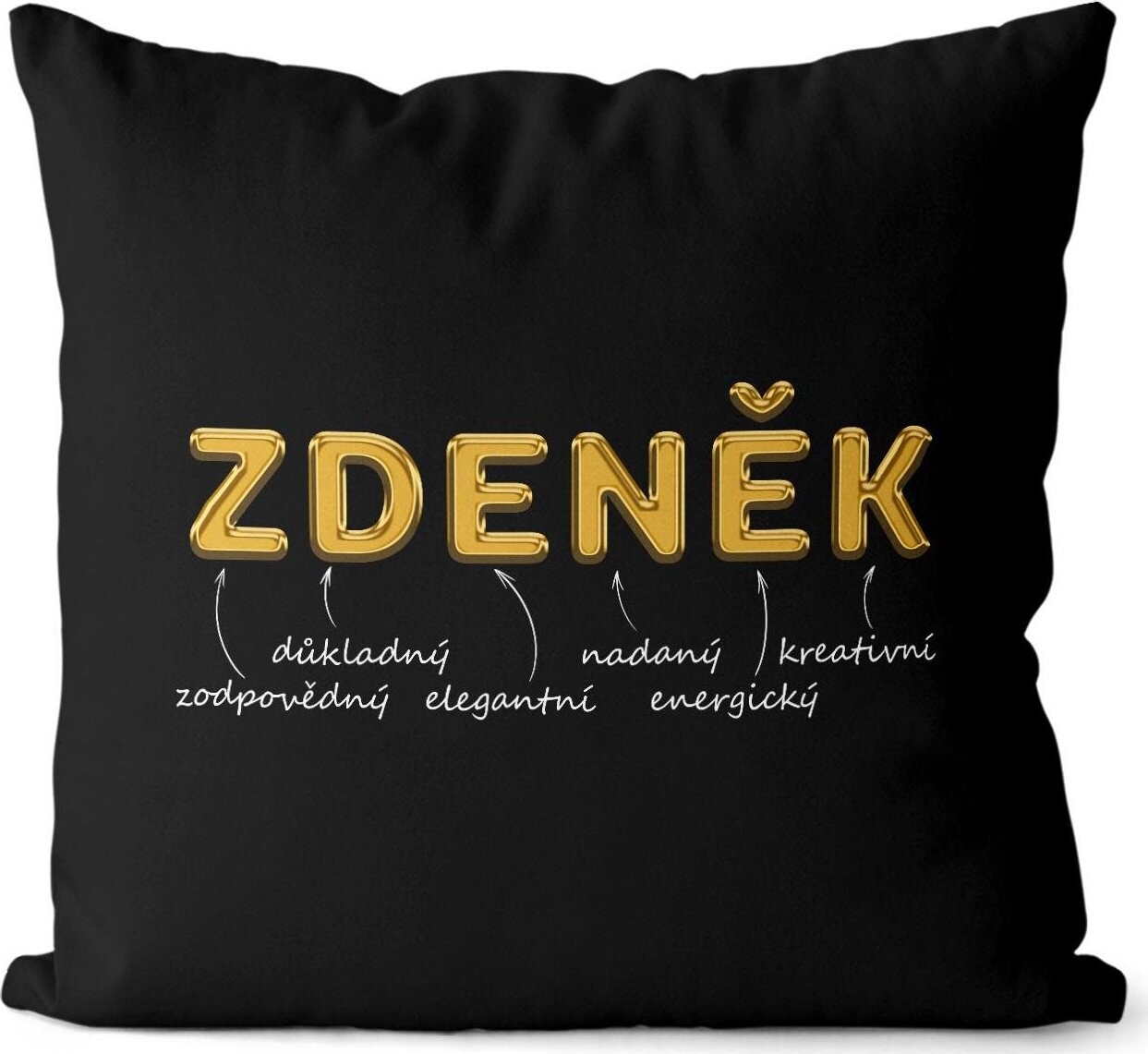 Impar polštář zlatý muž. jméno Zdeněk