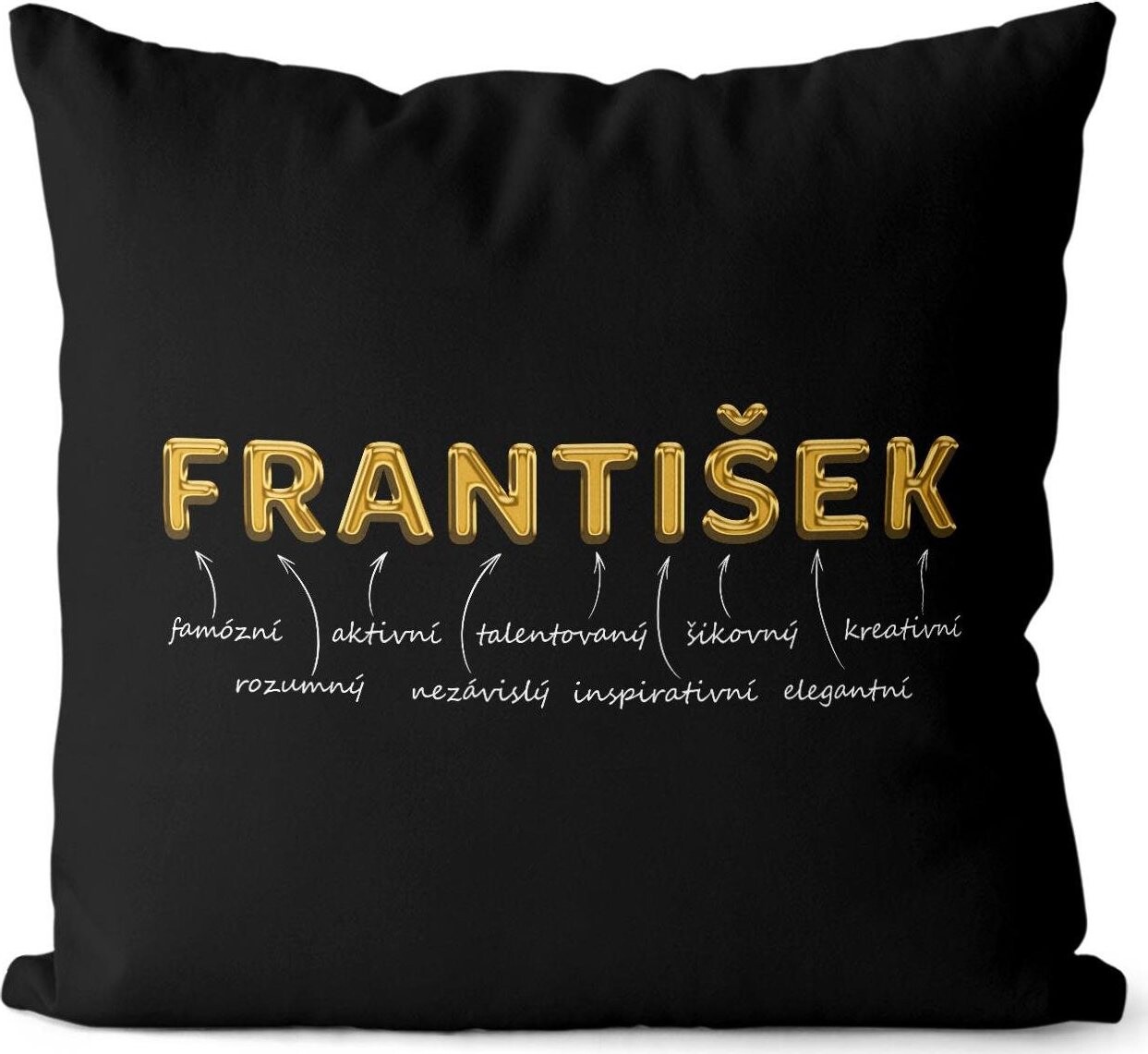 Impar polštář zlatý muž. jméno František