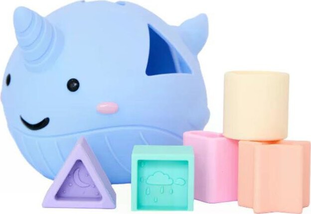 Jellystone Designs Třídění tvarů Narval pastelové