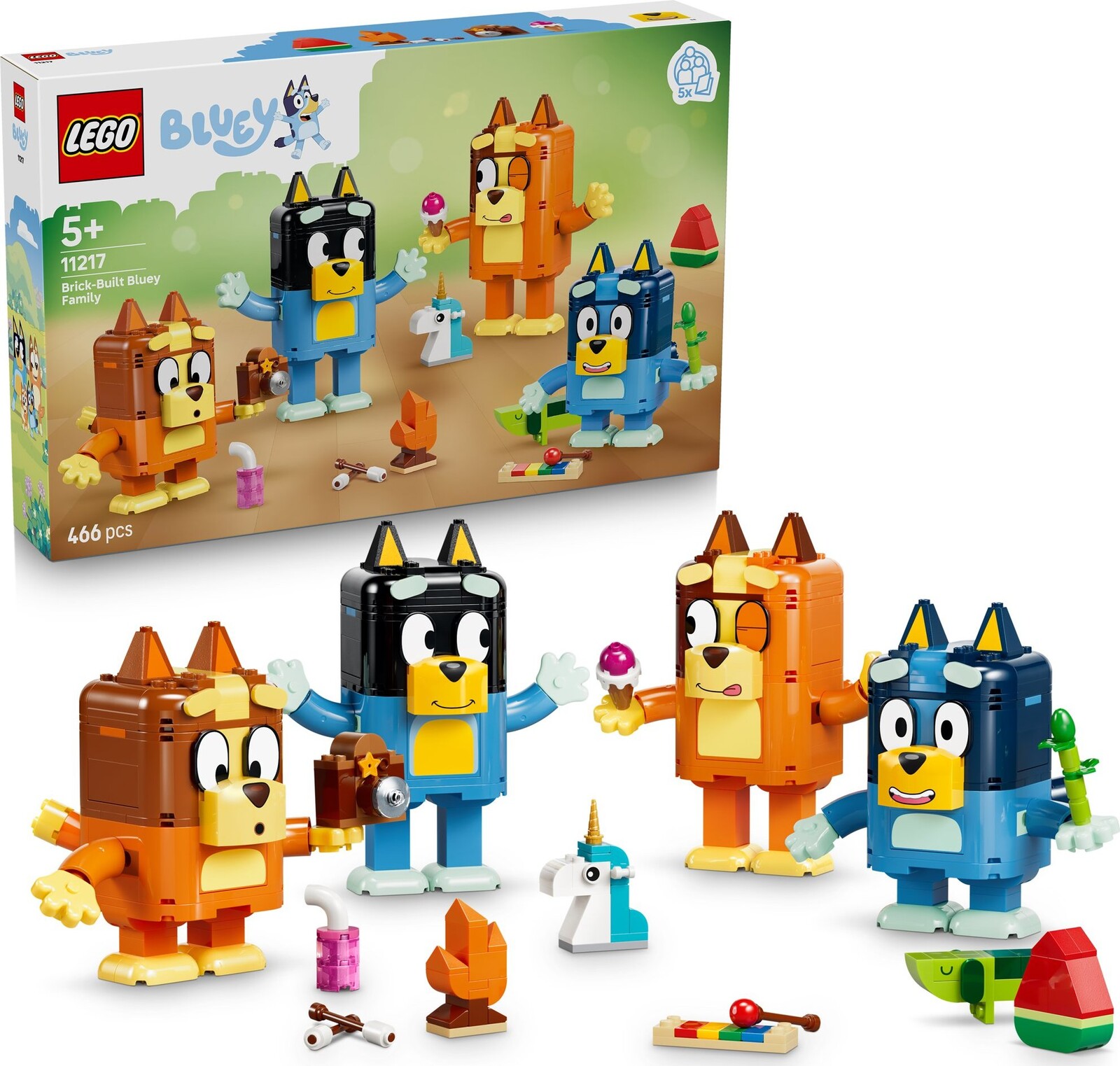 LEGO® Bluey 11217 Rodina Bluey z kociek
