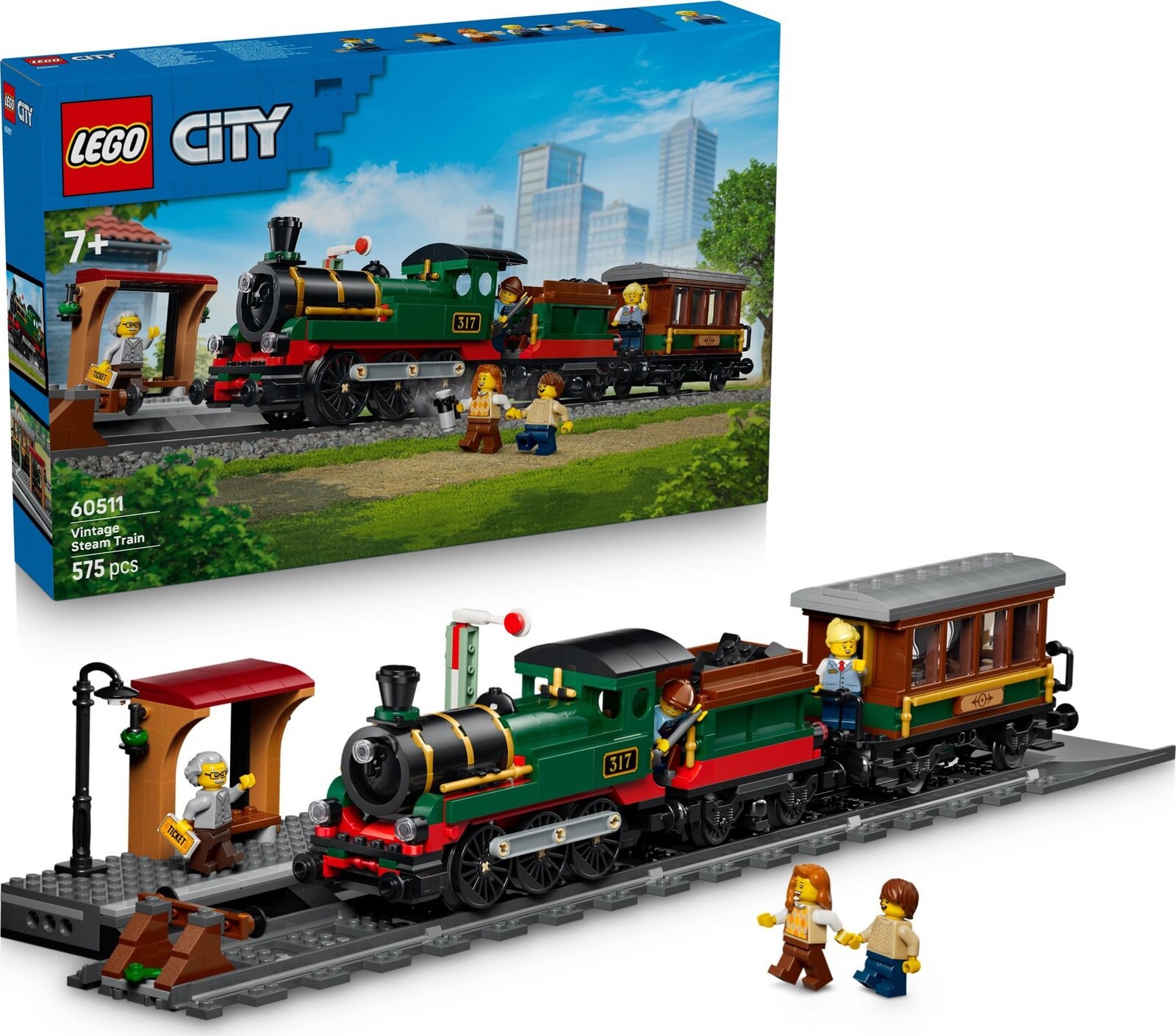 LEGO® City 60511 Vintage parný vlak