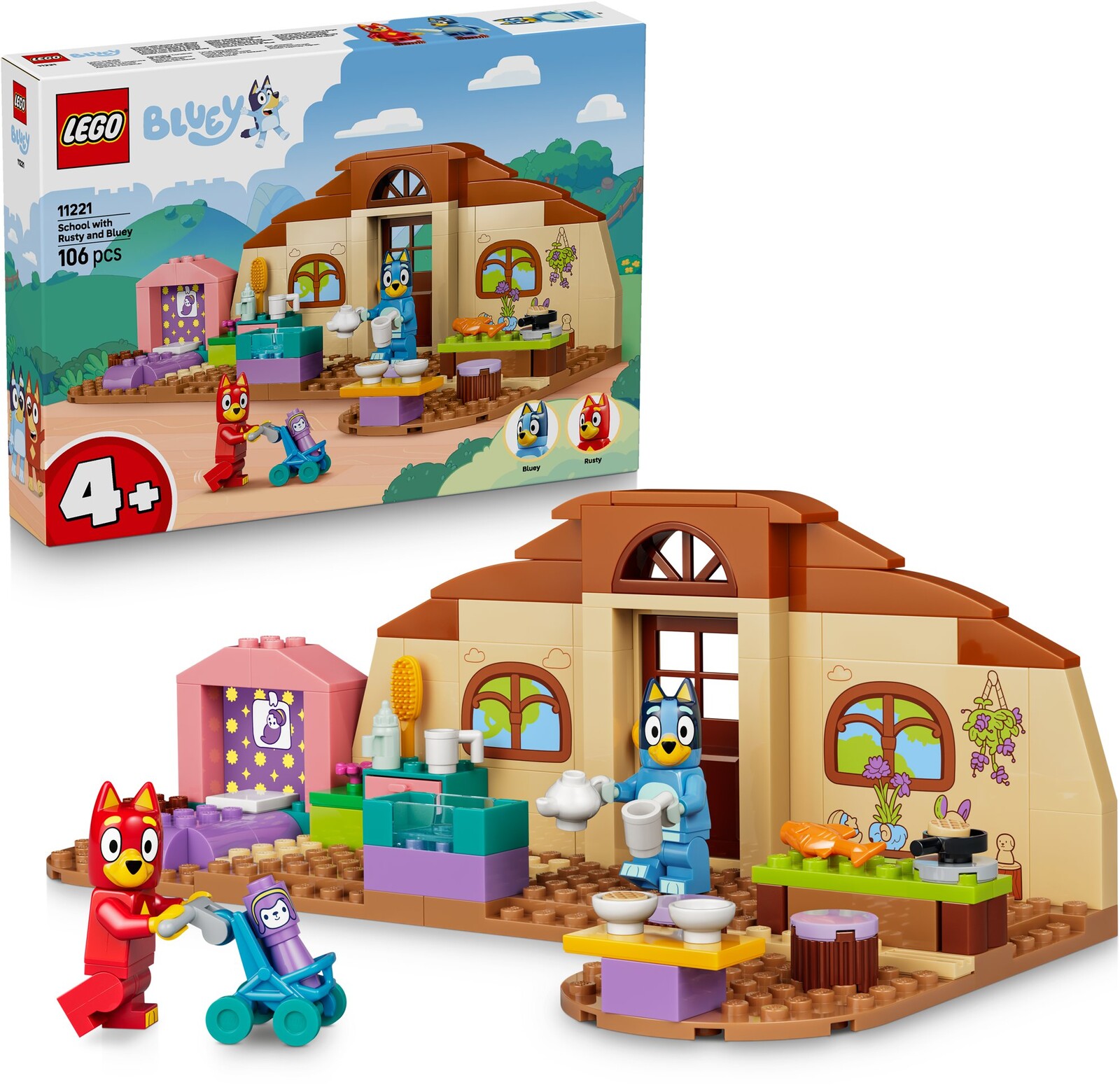LEGO® Bluey 11221 Škola s Rustym a Bluey