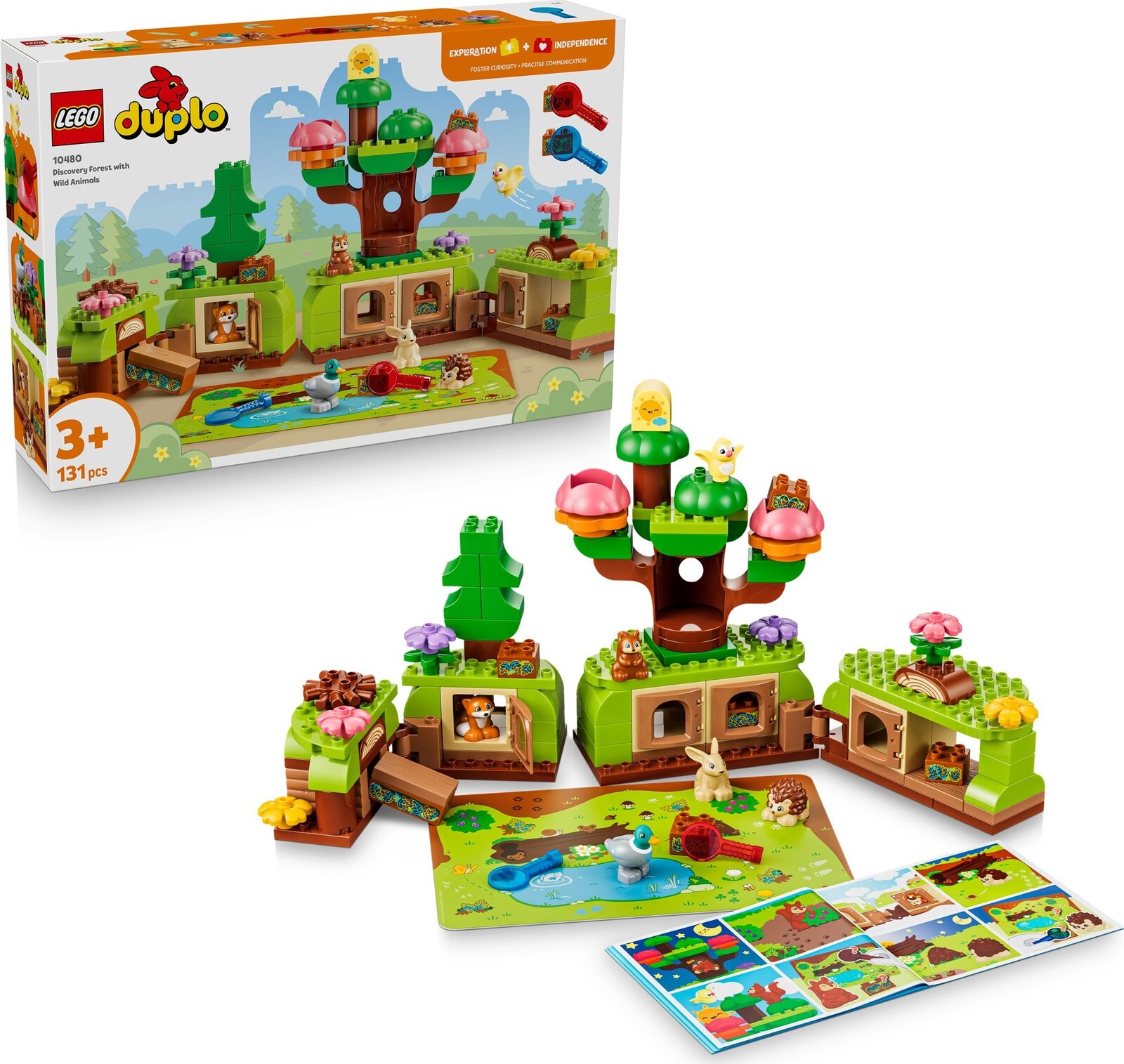 LEGO® DUPLO 10480 Les plný objavov s divokými zvieratkami