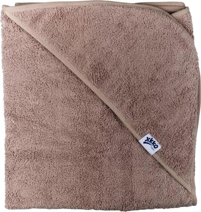 XKKO Organic BIO bavlněná froté osuška s kapucí 90 × 90 Atmosphere