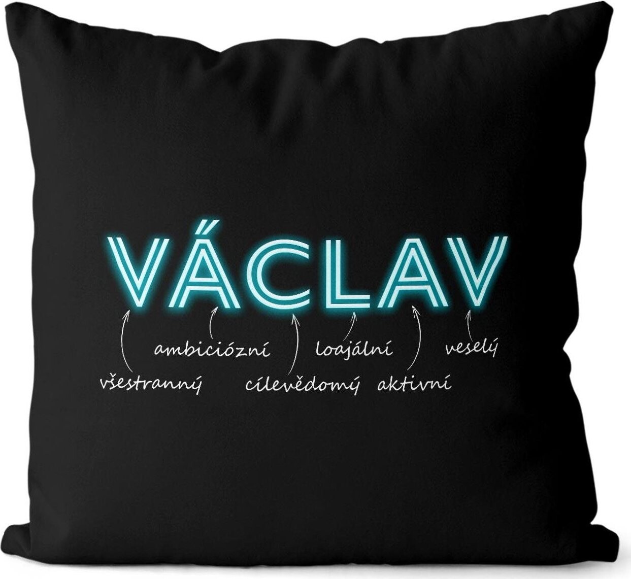 Impar, vankúš neónový muž. meno Václav