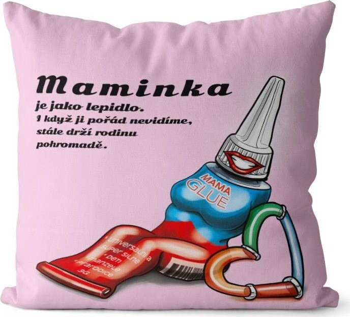 Impar polštář Maminka jako lepidlo
