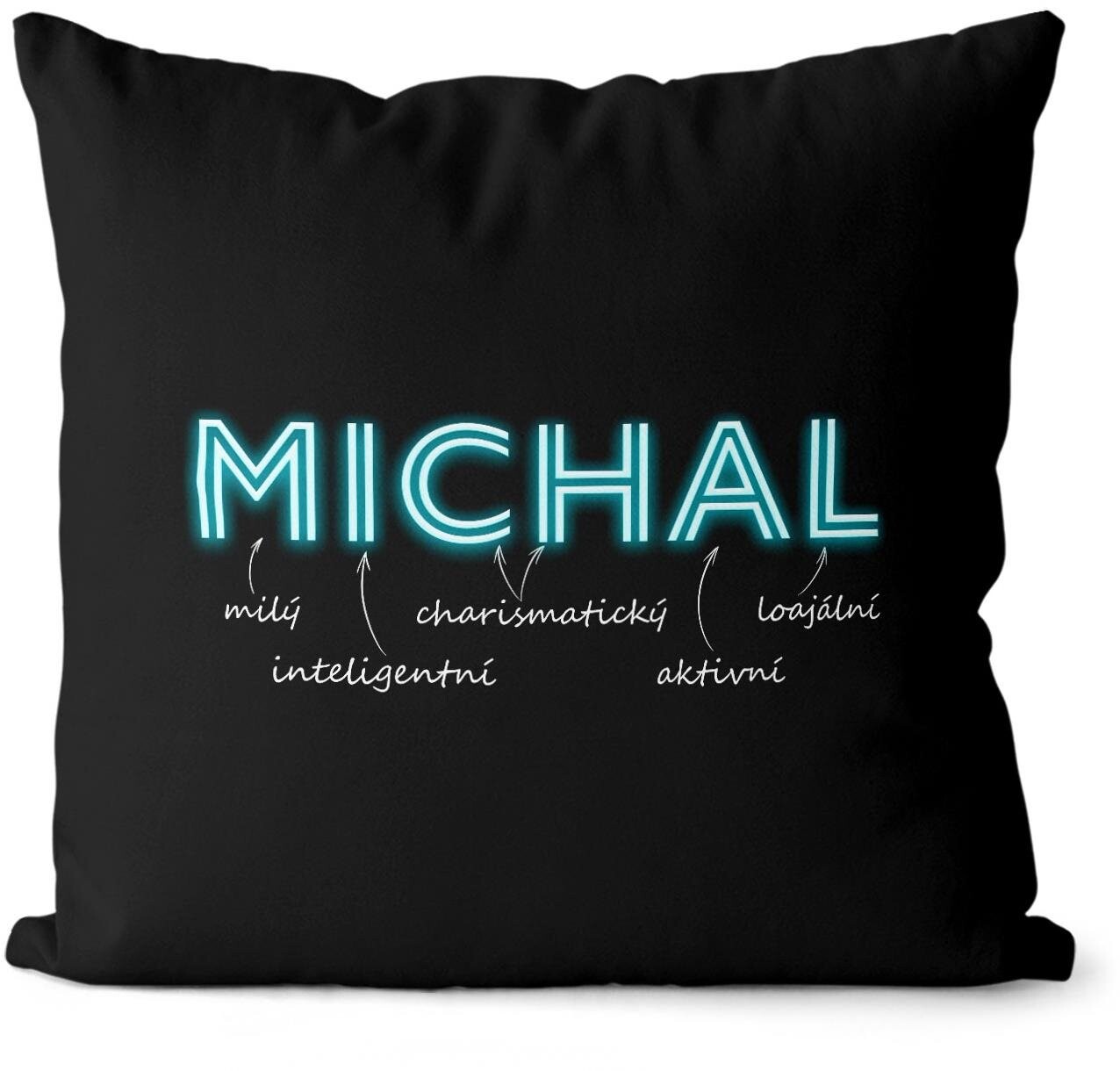 Impar vankúš neónový muž. menoo Michal
