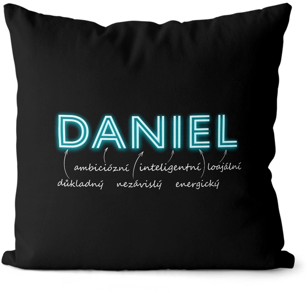 Impar vankúš neónový muž. meno Daniel