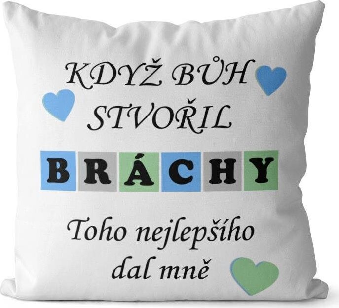 Impar polštář Když bůh stvořil bráchy