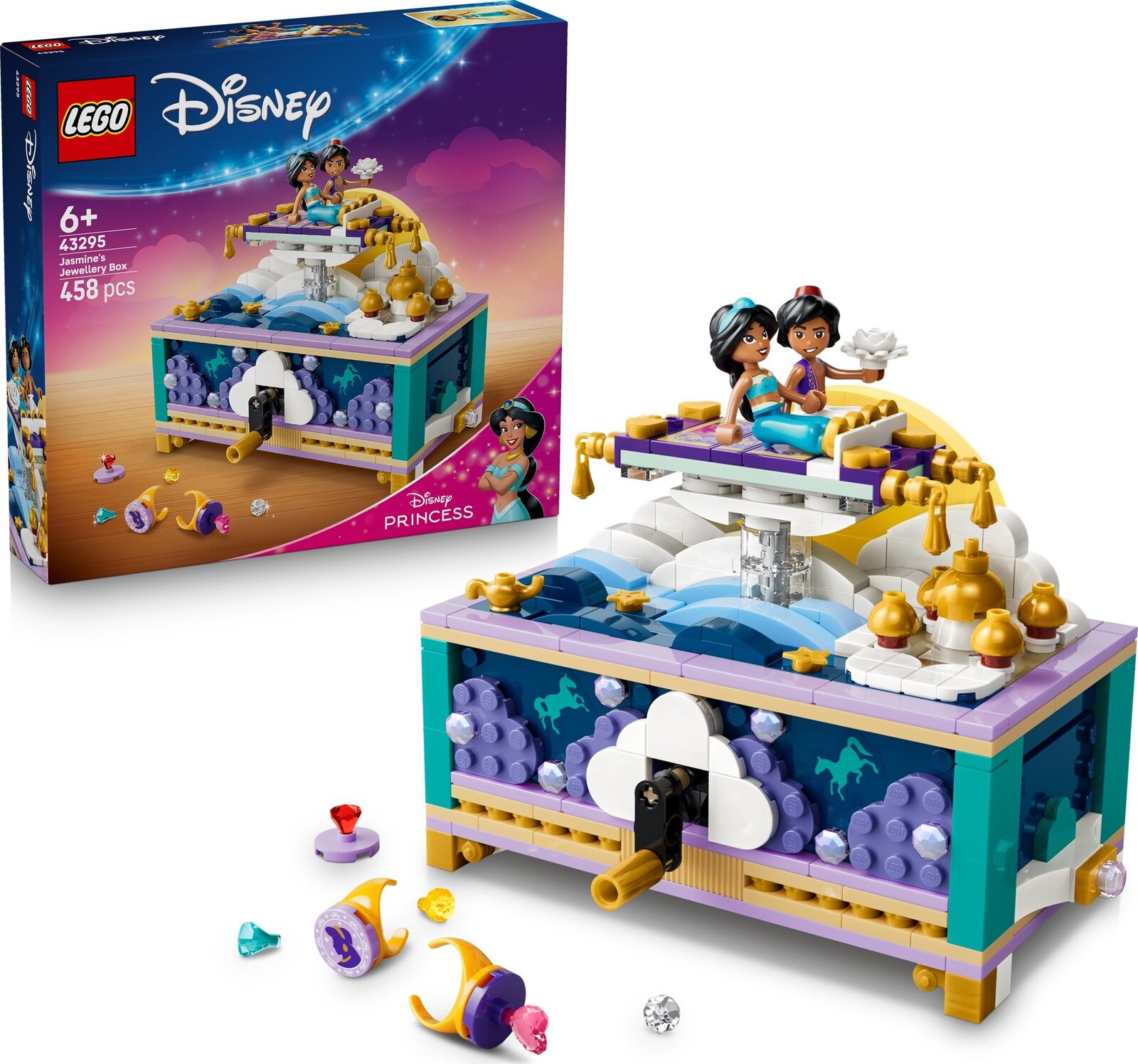LEGO® Disney Princess 43295 Šperkovnica princeznej Jasmíny