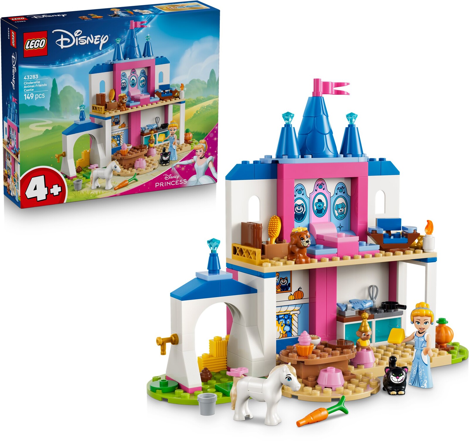 LEGO® Disney Princess 43283 Popoluškin zámok a zvieratká