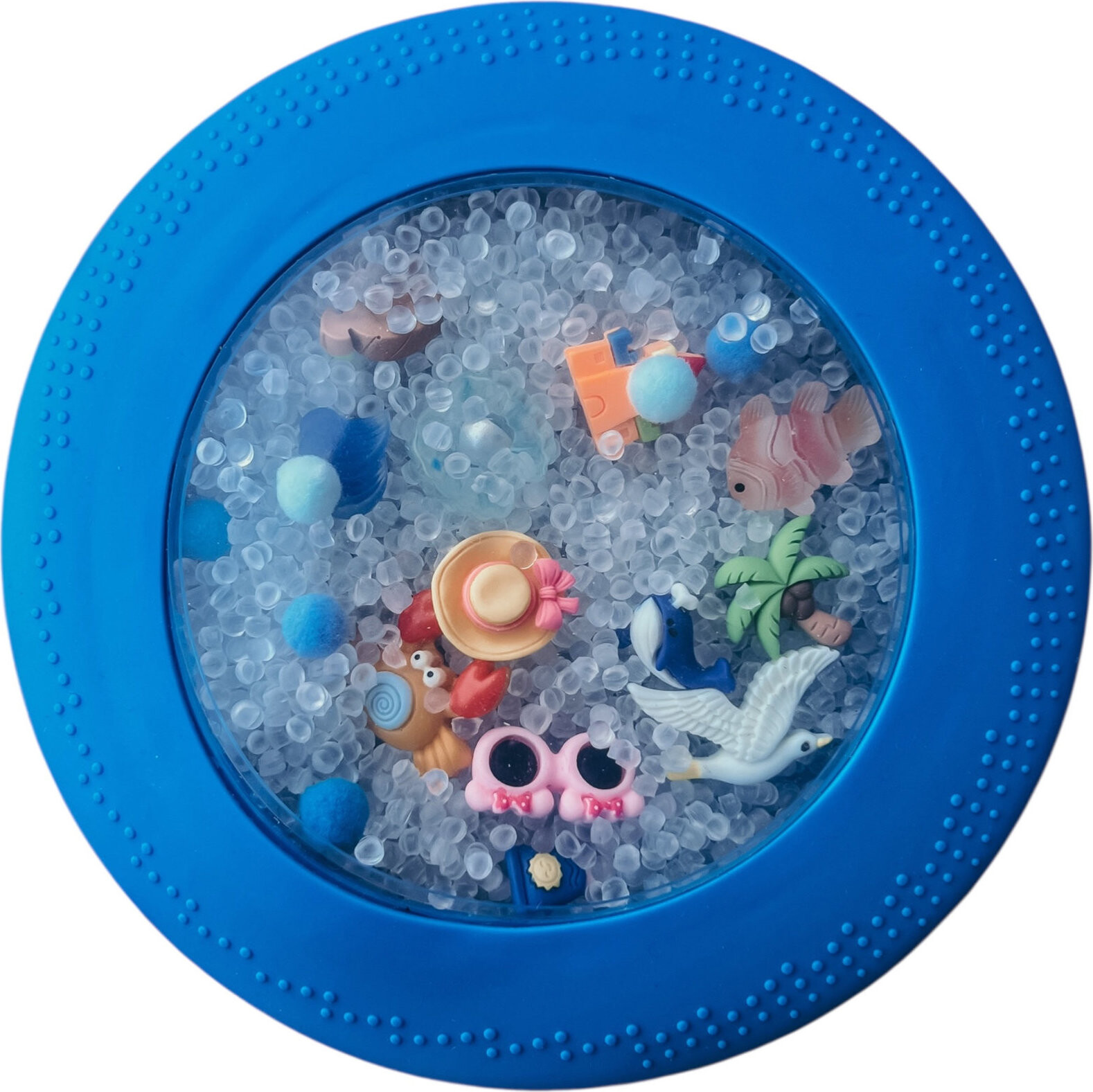 Jellystone Designs Senzorický disk Peekaboo Pláž