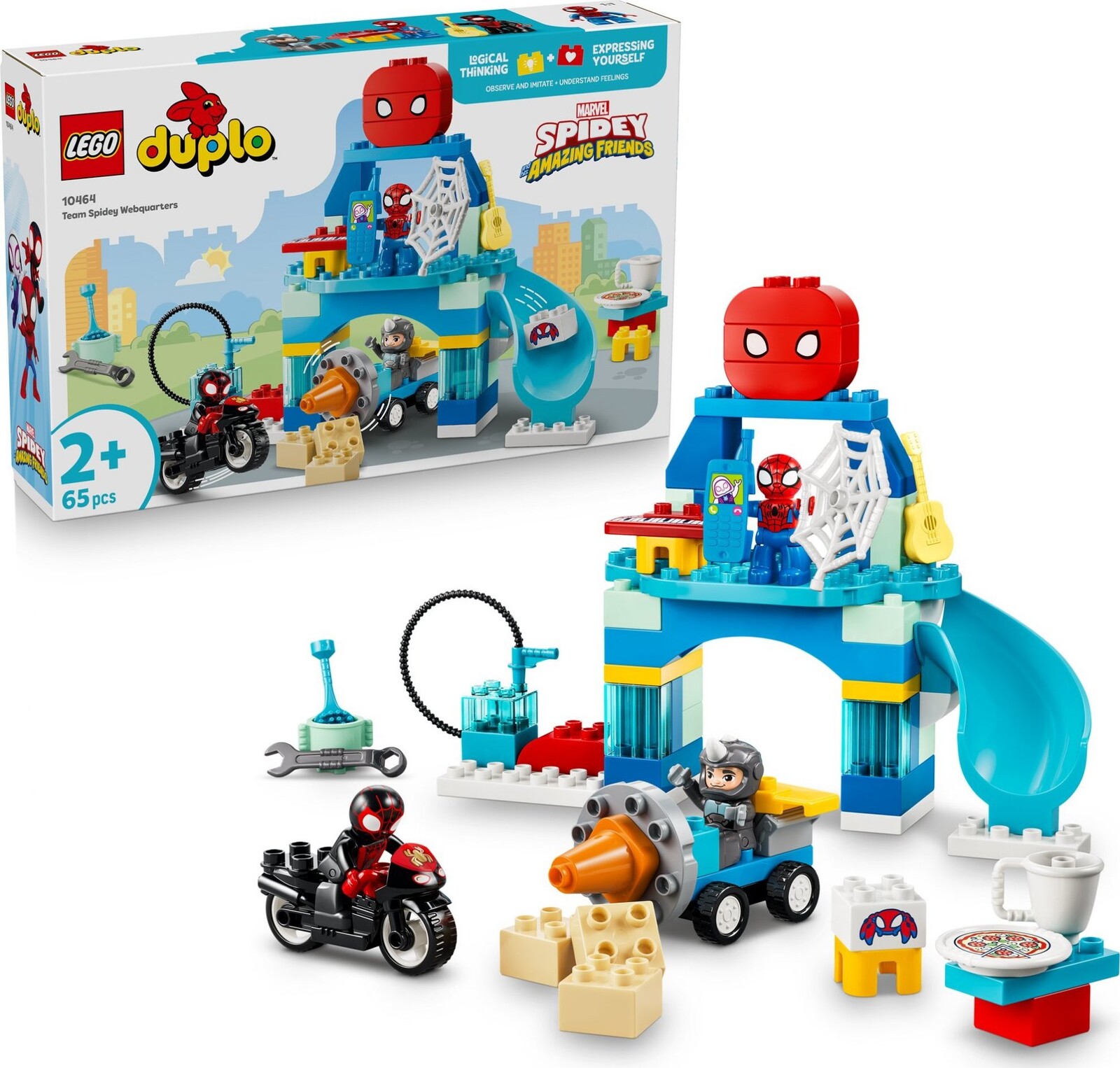 LEGO® DUPLO® | Marvel 10464 Tím Spidey: Pavučinová základňa