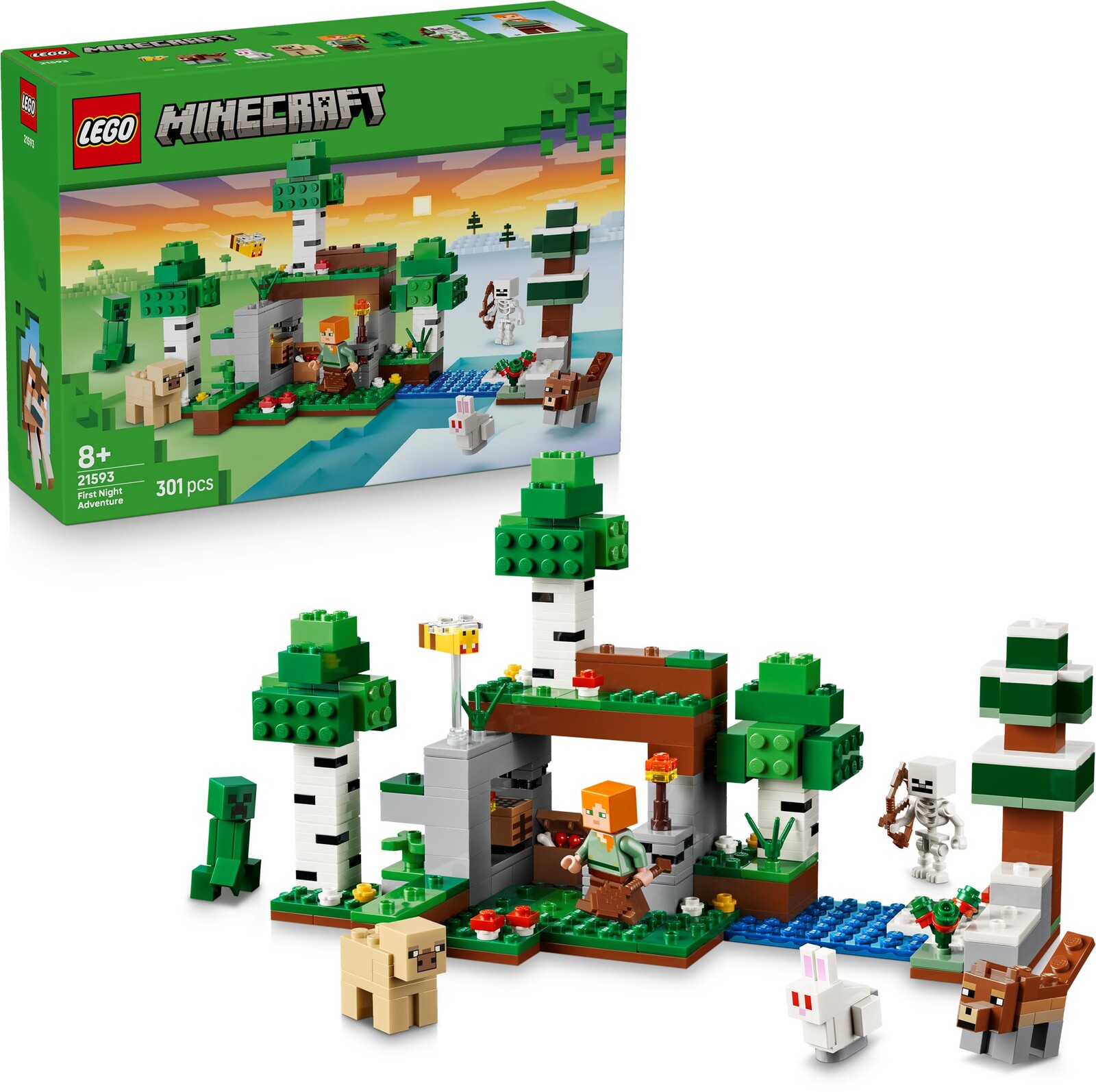 LEGO® Minecraft 21593 Prvé nočné dobrodružstvo