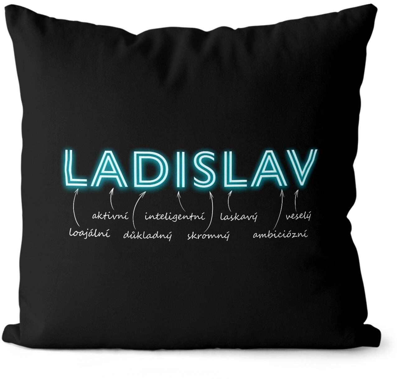 Impar, vankúš neónový, muž. meno Ladislav