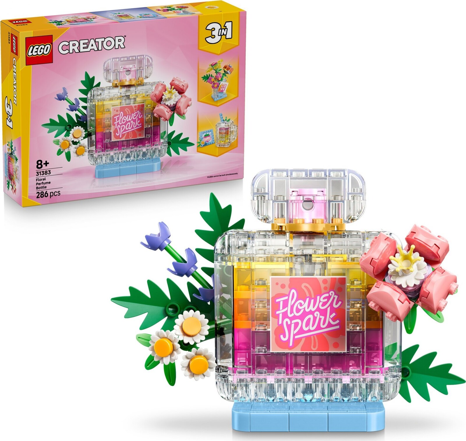 LEGO® Creator 3 v 1 31383 Flakón na parfum zdobený kvetmi