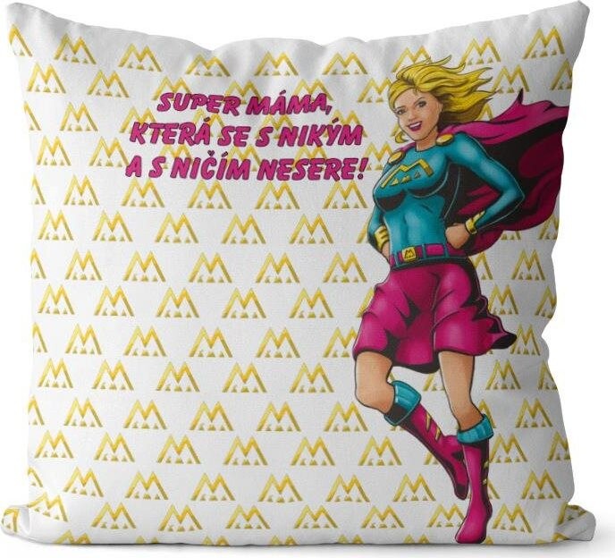 Impar vankúš Supermama – Farba vlasov=Blond