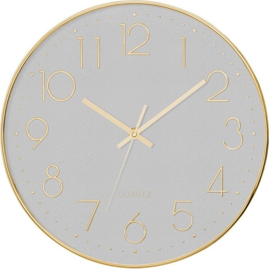 Atmosphera Nástěnné hodiny s tichým mechanismem, šedé, 30 cm
