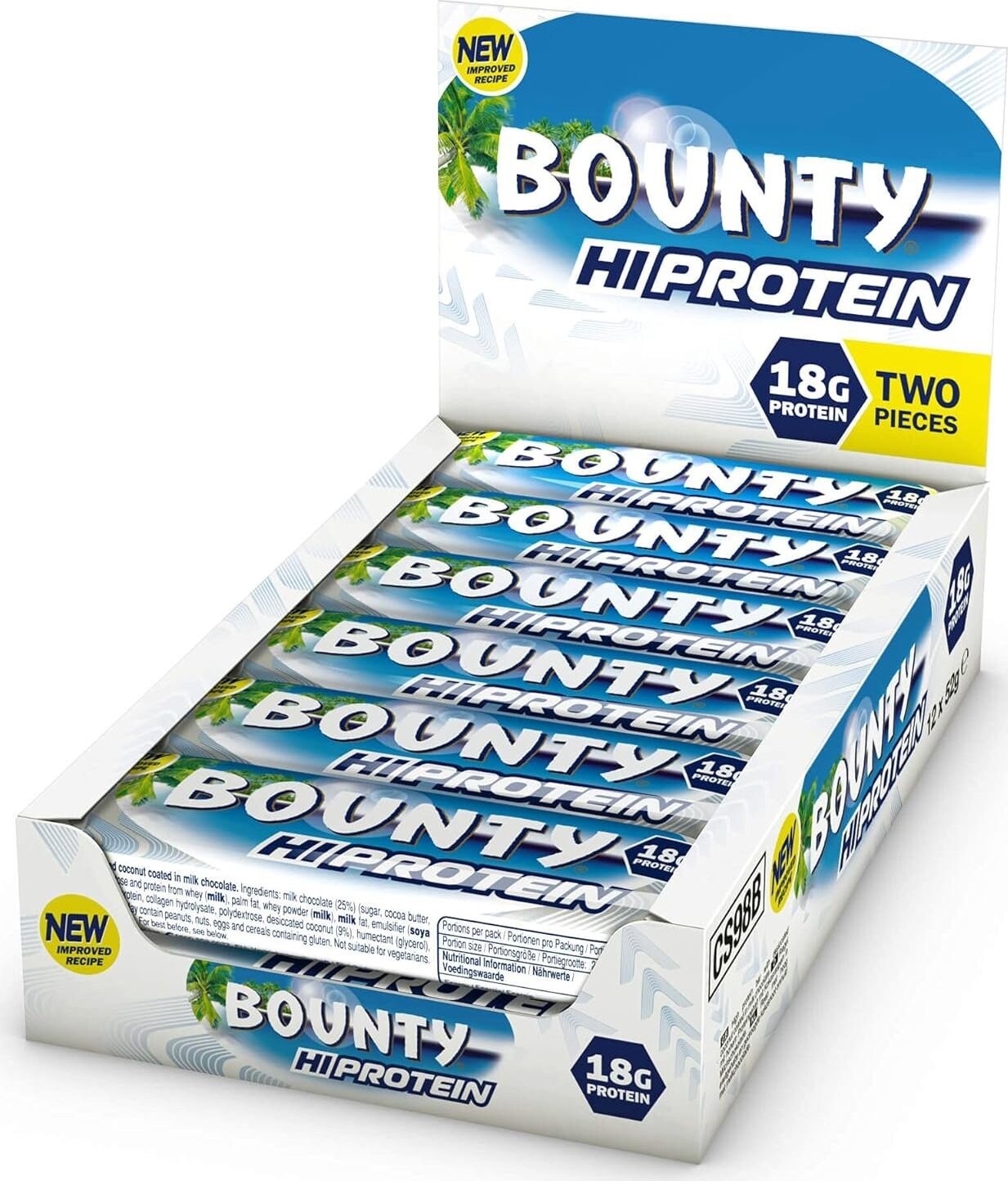 Bounty High Protein Bar, 1× 52 g Coconut