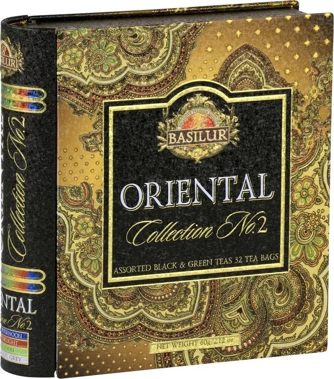 BASILUR Book Orient Assorted II plech 32 gastro vreciek