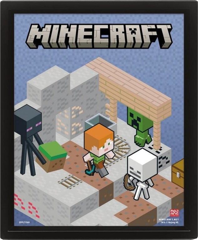 Minecraft: Switching terrain – 3D obrázok
