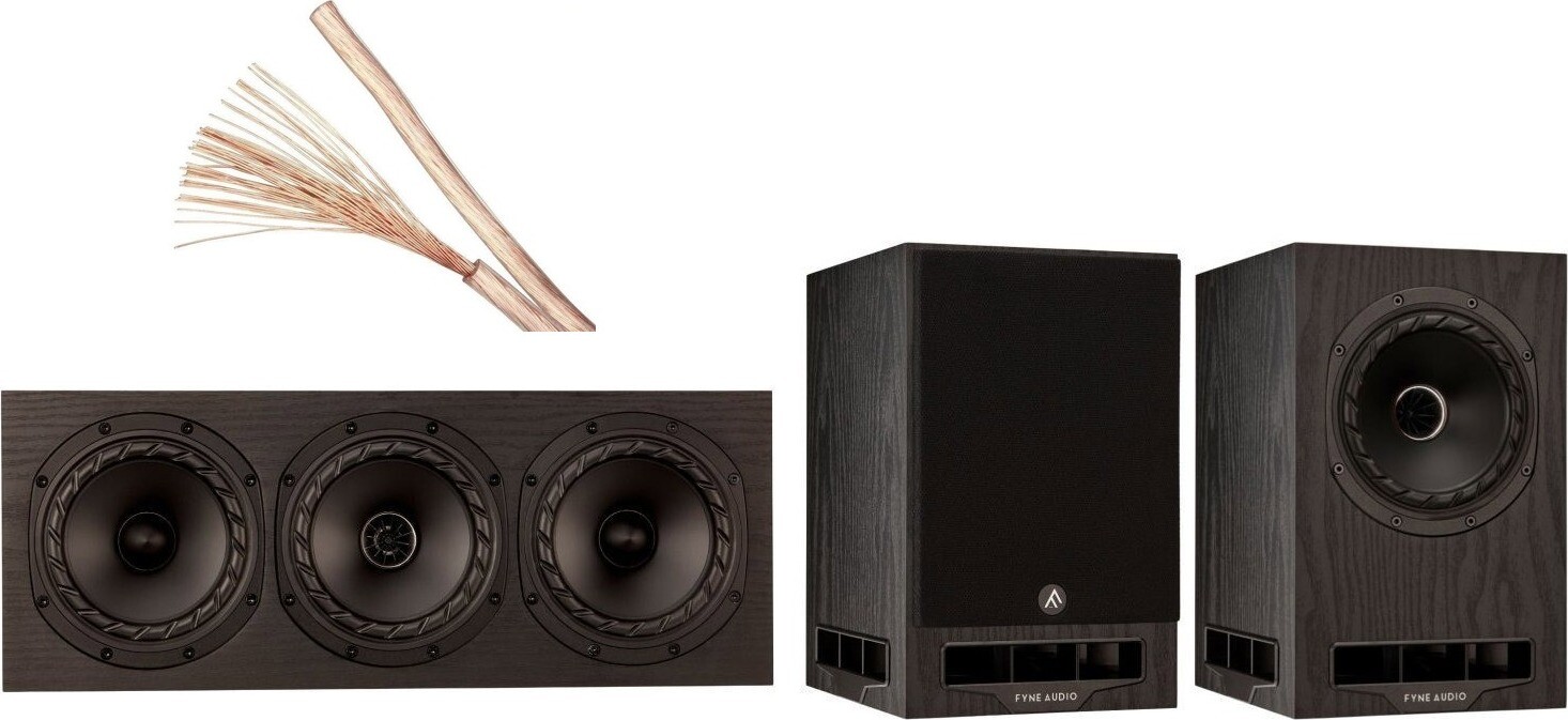 2× Fyne Audio F5E + F5E LCR + 2× Eagle Cable 2 × 2, 5 mm 10 m