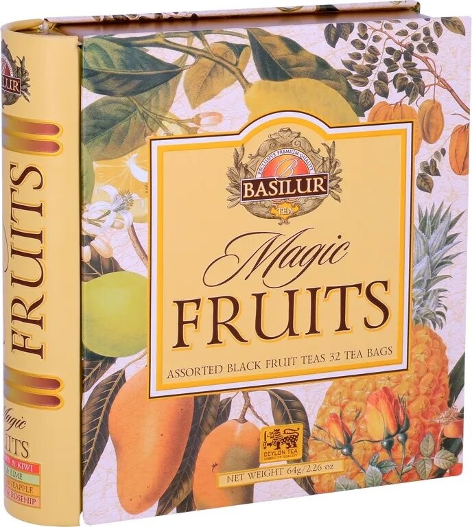BASILUR Book Assorted 32 Magic Fruit plech 32× 2 g