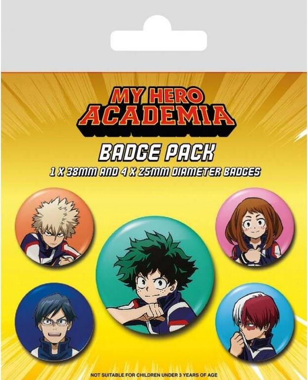 My Hero Academia – odznaky 5 kusov