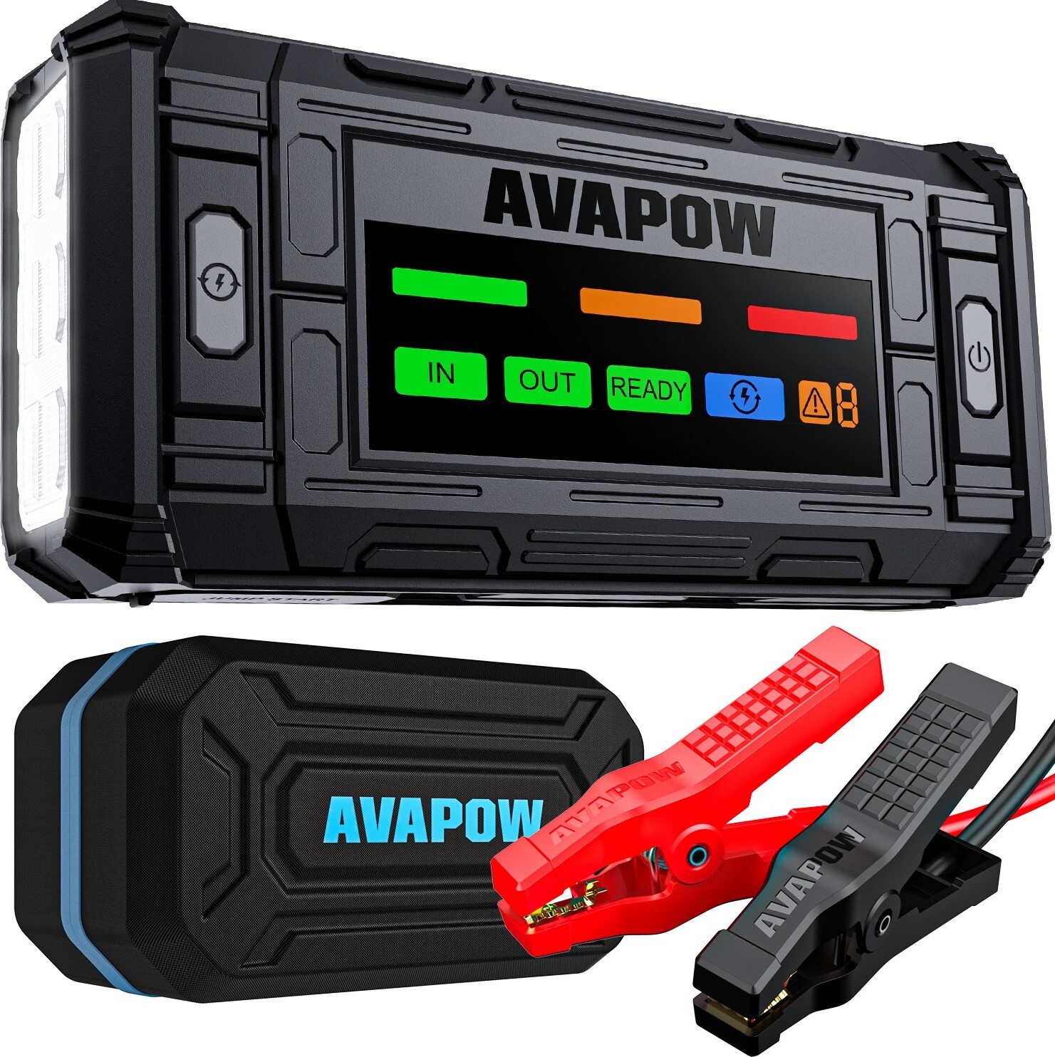 AVAPOW TJ18 12 V jump štartér 2000 A 12000 mAh