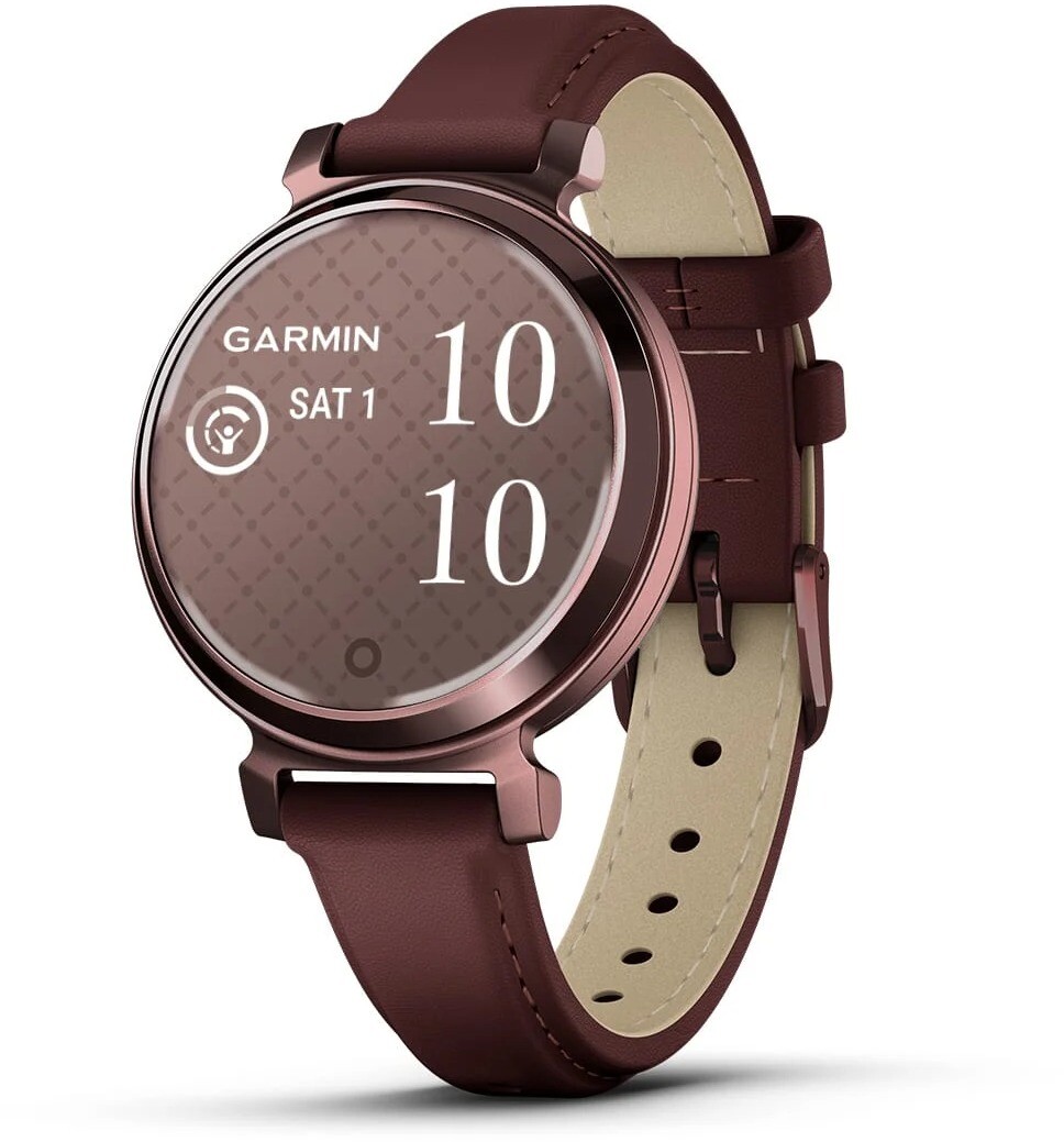 Garmin Lily 2 Classic Dark Bronze/Mulberry leather