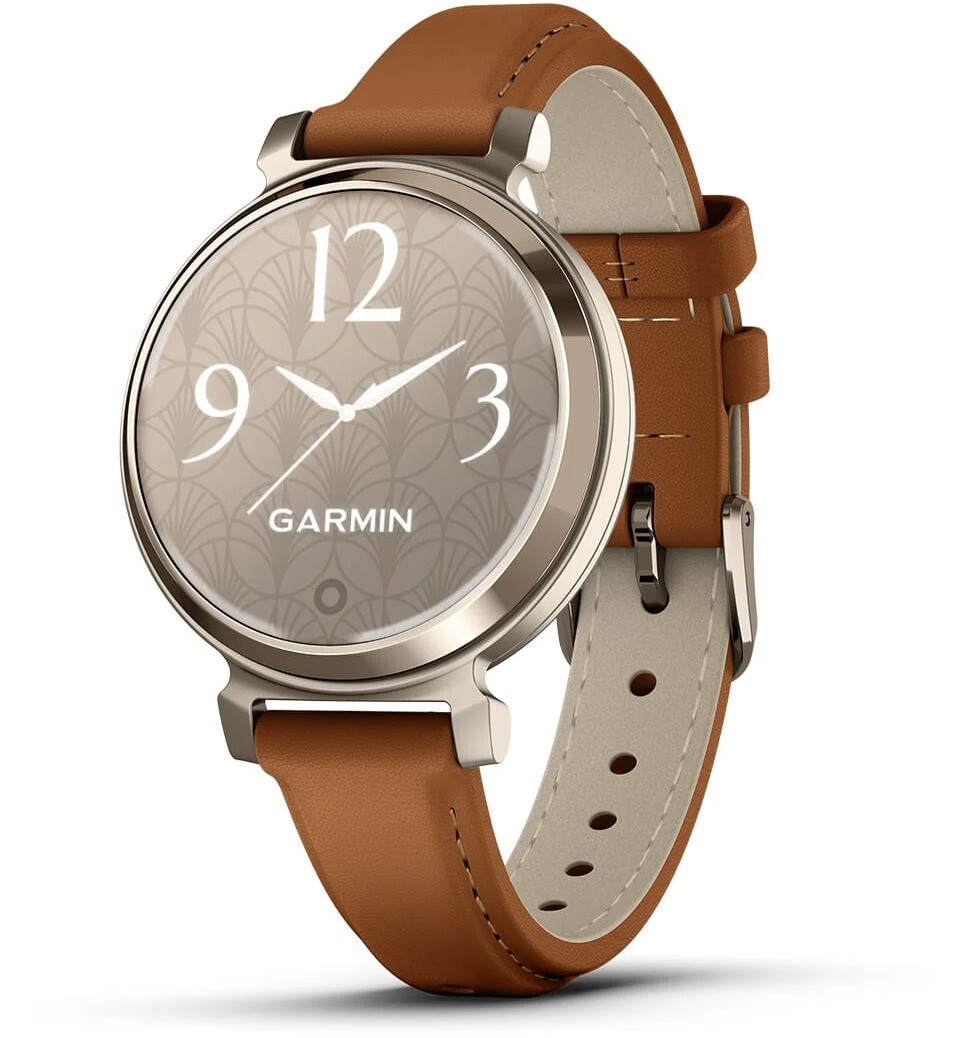 Garmin Lily 2 Classic Cream Gold/Tan leather