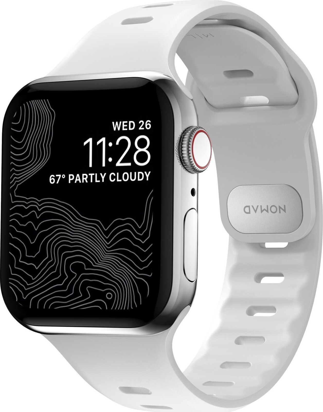 Nomad Sport Slim Strap M/L White Apple Watch 42/44/45/Ultra 49mm