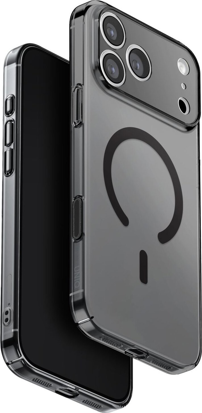 UNIQ Airsuit MagClick charging na iPhone 17 Pro Max, Glossy smoke