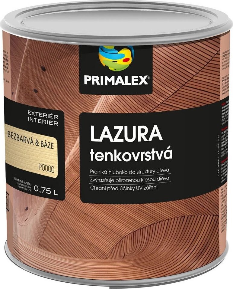 PPG Primalex lazura tenkovrstvá mahagon, 0,75 l