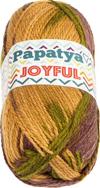 BELLATEX Joyful 100 g - 32 hnědá, fialová, zelená