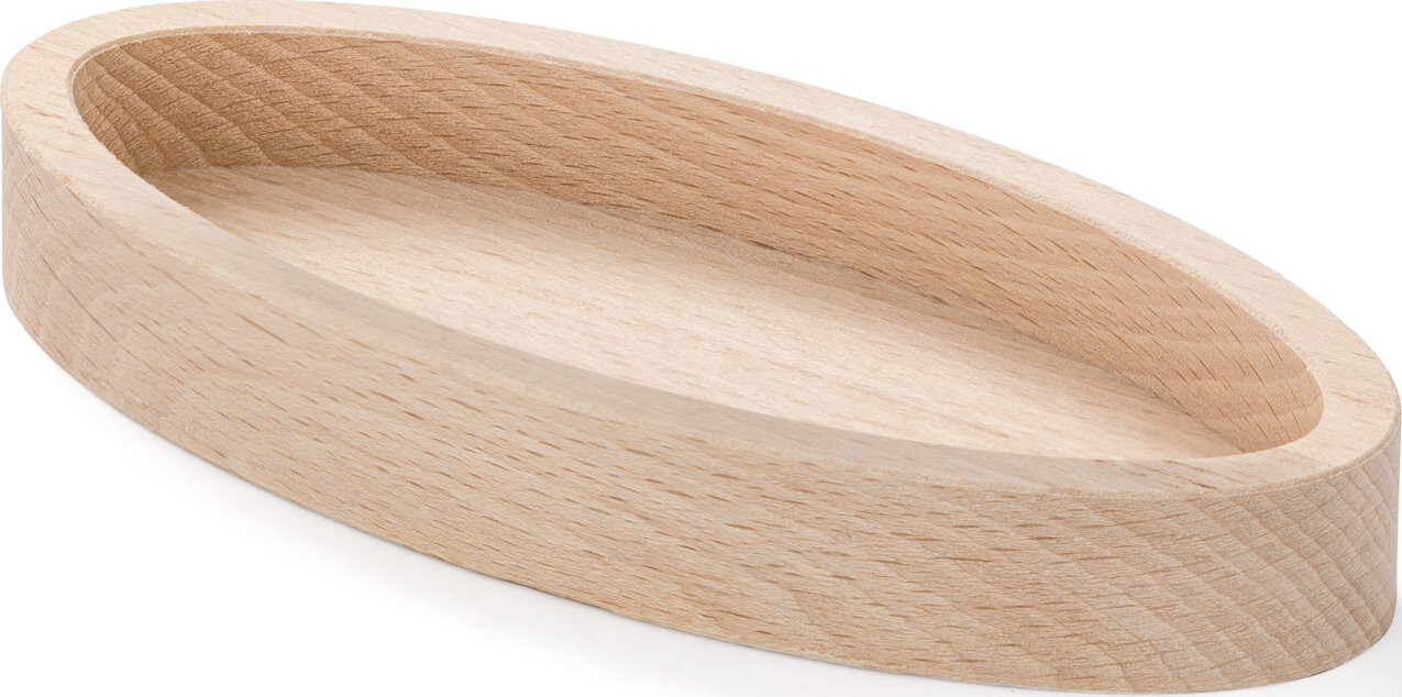 METRIE Elora-9015 Dřevěná miska, masivní dřevo, rozměr 150 × 70 mm