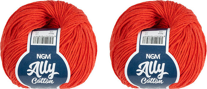BELLATEX Ally cotton 50 g set 2 ks - 058 červená