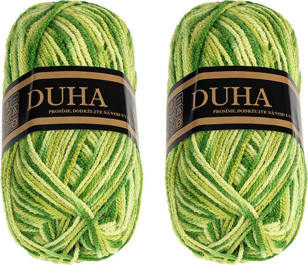BELLATEX Duha 50 g set 2 ks - 903 sv. zelená, tm. zelená