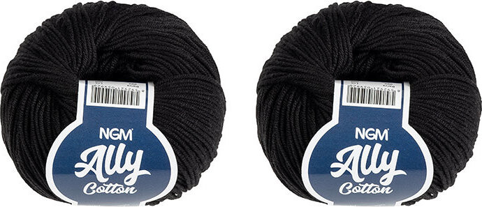BELLATEX Ally cotton 50 g set 2 ks - 999 černá