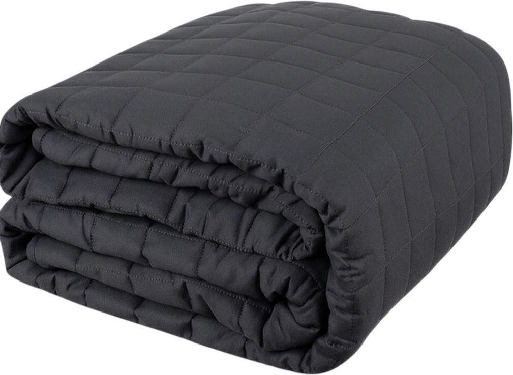 Ruhhy 24427 Záťažová prikrývka antistresová 10 kg, 200 × 220 cm sivá