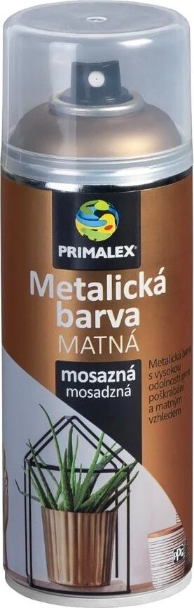 Primalex Sprej metalická MAT mosazná 400 ml