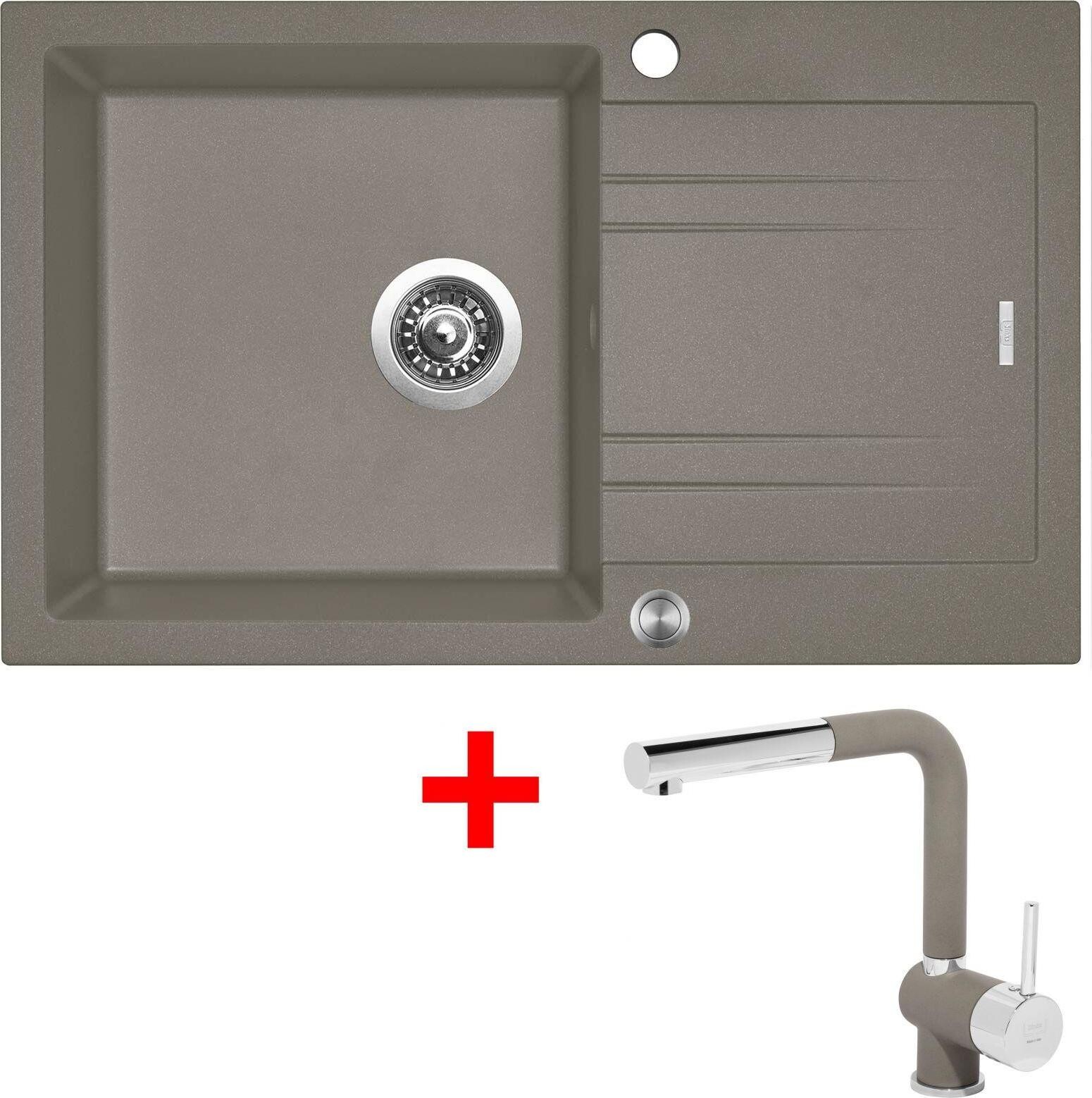 Sinks Linea 780 XC Truffle + Mix 3 P GR