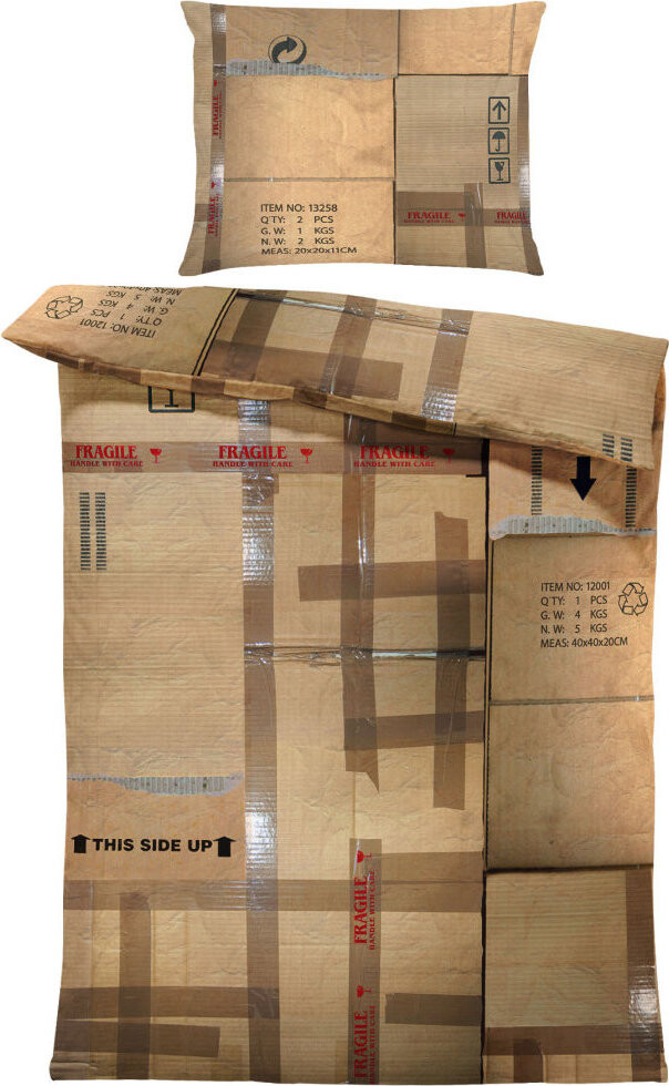 IMPAR Obliečky Kartón, 140 × 200 cm + 90 × 70 cm