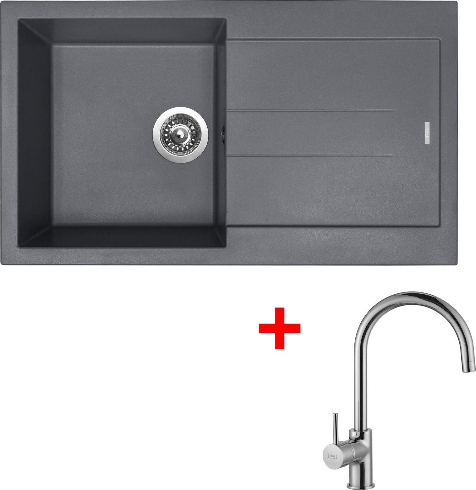 Sinks Amanda 860 Titanium + Vitalia
