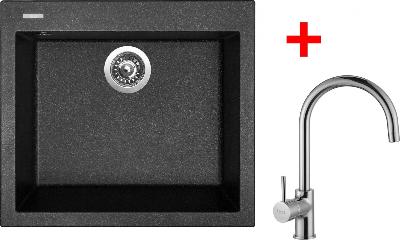 Sinks Cube 560 Granblack + Vitalia