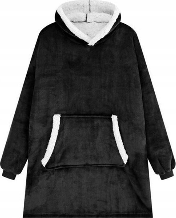 Verk 24558 Televizní mikina s kapucí, oversize, černá