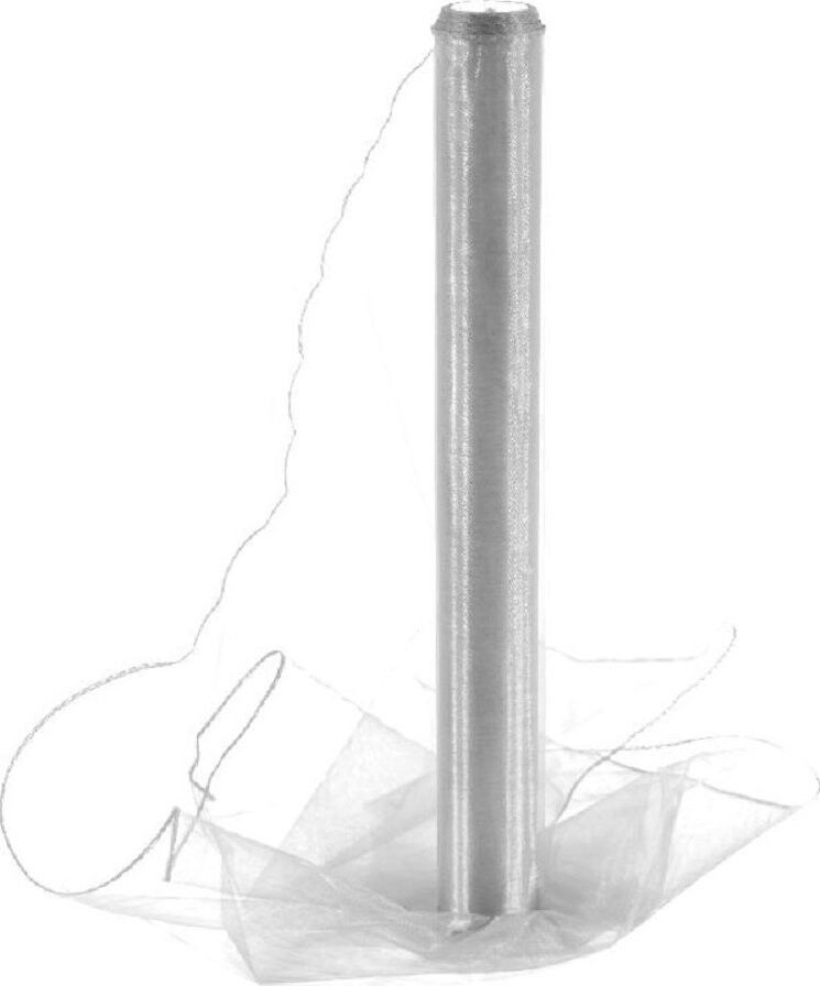 Vikpap Organza 40 cm/10y stříbrná